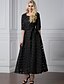 cheap Plus Size Maxi Dresses-Women&#039;s Loose Maxi long Dress Black Solid Colored Cut Out Summer Round Neck Sophisticated L XL XXL 3XL 4XL 5XL 6XL 7XL / Plus Size / Plus Size