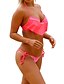 economico Bikini e costumi da bagno-Per donna Con balze / Monocolore Bikini Collage