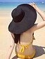 Χαμηλού Κόστους Γυναικεία καπέλα-Γυναικεία Μονόχρωμο Γιορτή Λινό Καπέλο ηλίου / Καλοκαίρι