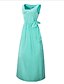 cheap Women&#039;s Dresses-Women&#039;s Bodycon Sleeveless Solid Colored Summer Casual Light Blue L XL XXL 3XL 4XL 5XL 6XL / Maxi