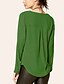 olcso Női pólók-Alkalmi Utcai sikk V-alakú Női Extra méret Póló - Egyszínű / Tavasz / Nyár