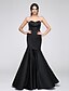 cheap Special Occasion Dresses-Fit &amp; Flare Sweetheart Neckline Floor Length Satin Dress with Pleats by TS Couture®