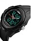cheap Sport Watches-SKMEI Men&#039;s Sport Watch / Wrist Watch Alarm / Calendar / date / day / Water Resistant / Water Proof Rubber Band Black / Green / LCD / Dual Time Zones / Stopwatch / Two Years / Maxell626+2025
