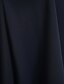 abordables Robes pour mère de la mariée-Robe trapèze pour mère de la mariée, convertible, col rond, longueur au sol, en mousseline de soie, demi-manches, sans appliques, 2023