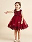 cheap Flower Girl Dresses-Princess Short / Mini Flower Girl Dress - Polyester Tulle Sleeveless Scoop Neck with Bow(s)