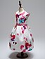 preiswerte Kleider-Mädchen&#039; Kurzarm Blumen 3D-gedruckte Grafik Kleider Blumen Baumwolle Polyester Kleid Sommer