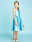 cheap Junior Bridesmaid Dresses-A-Line Halter Neck Knee Length Taffeta Junior Bridesmaid Dress with Sash / Ribbon / Crystal Brooch