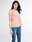 cheap Women&#039;s Blouses &amp; Shirts-Women&#039;s Street chic Plus Size Loose Blouse - Solid Colored, Lace Mesh