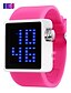 voordelige Klassieke Horloge-Heren Sporthorloge Smart horloge Polshorloge Digitaal Silicone Meerkleurig 30 m Waterbestendig Kalender Creatief Digitaal Amulet Modieus Dress horloge Uniek creatief horloge - Fuchsia Blauw Wit Twee