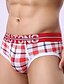 billiga Underkläder för män-Herr Tryck Rutig Kalsong Super sexig 1 st. Blå M