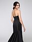 cheap Special Occasion Dresses-Fit &amp; Flare Sweetheart Neckline Floor Length Satin Dress with Pleats by TS Couture®
