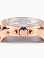 billige Trendy klokker-Women&#039;s Wrist Watch Quartz Charm Large Dial Analog White Black / Leather