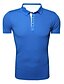 abordables polo classique-Homme T Shirt golf Couleur Pleine Col Mao Blanche Noir Bleu Gris Rouge Manches Courtes Casual Fin de semaine Style moderne Hauts Coton Actif