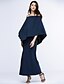 cheap Plus Size Dresses-Women&#039;s Off Shoulder Plus Size Daily Club Maxi Sheath Dress - Solid Colored Ruched Boat Neck Spring Navy Blue Army Green Royal Blue XL XXL XXXL