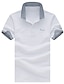 cheap Classic Polo-Men&#039;s Collar Polo Shirt Golf Shirt Letter Solid Colored Collar Shirt Collar White Black Gray Pink Navy Blue Short Sleeve Plus Size Daily Embroidered Tops Cotton / Summer / Summer
