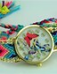 זול שעונים אופנתיים-בגדי ריקוד נשים שעון צמיד קווארץ צבעוני מכירה חמה אנלוגי פרפר בוהמי - כחול סגול שחור / אפור צהוב שנה אחת חיי סוללה / Tianqiu 377