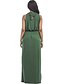 Χαμηλού Κόστους Maxi Φορέματα-Γυναικεία Μεγάλα Μεγέθη Κομψό στυλ street Φαρδιά Φόρεμα - Μονόχρωμο Μακρύ
