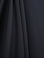 cheap Evening Dresses-Sheath / Column Furcal Formal Evening Dress Bateau Neck Boat Neck Sleeveless Sweep / Brush Train Stretch Satin with Split Front Crystal Brooch 2020