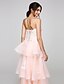 cheap Prom Dresses-A-Line Elegant Holiday Cocktail Party Prom Dress Sweetheart Neckline Sleeveless Floor Length Organza with Beading Appliques  / Formal Evening