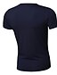 tanie Męskie koszulki casual-T-shirt Męskie Aktywny, Sportowy Bawełna W serek Solidne kolory / Krótki rękaw