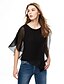 cheap Women&#039;s Blouses &amp; Shirts-Women&#039;s Casual Batwing Sleeve Blouse - Solid Colored Layered Boat Neck Yellow L / Summer / Ruffle