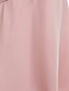 זול שמלות שושבינה-גזרת A שמלה לשושבינה  צווארון V ללא שרוולים גב פתוח באורך  הברך שיפון עם בד נשפך בצד 2022