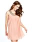 cheap Women&#039;s Dresses-Women&#039;s Daily Going out Street chic Mini Loose Chiffon Dress - Solid Colored Beaded Pleated Summer Black Beige Pink L XL XXL