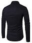 cheap Men&#039;s Shirts-Men&#039;s Shirt Solid Colored Collar Classic Collar Daily Weekend Long Sleeve Slim Tops Casual White Black Red / Fall / Spring