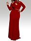 cheap Casual Dresses-Women&#039;s Loose Maxi long Dress White Black Red Long Sleeve Solid Colored Summer Asymmetrical L XL XXL 3XL / Cotton / Plus Size / Plus Size