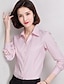 preiswerte Blusen und Hemden für Damen-Damen Solide - Grundlegend Übergrössen Hemd, Hemdkragen
