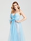 cheap Special Occasion Dresses-Sheath / Column Celebrity Style Formal Evening Dress Sweetheart Neckline Sleeveless Sweep / Brush Train Lace Organza with Bowknot Side Draping