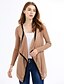 ieftine Bluze &amp; Cămăși Damă-Women&#039;s Asymmetric Contrast Coat Long Sleeve Outerwear