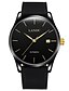 cheap Leather band Watches-Men&#039;s Fashion Watch Mechanical Watch Automatic self-winding Calendar Water Resistant / Water Proof Leather Band Black