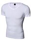 economico Magliette casual da uomo-T-shirt Per uomo Attivo Sportivo, Tinta unita A V - Cotone / Poliestere