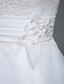 cheap Wedding Dresses-Wedding Dresses A-Line Jewel Neck Sleeveless Court Train Satin Bridal Gowns With Ruched Appliques 2024