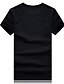 abordables T-shirts décontractés pour hommes-T shirt Tee Homme Animal Col Rond Manches Courtes Noir Bleu Imprimer Grande Taille du quotidien Mince Coton / Eté / Eté