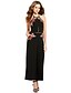 cheap Women&#039;s Jumpsuits-Women&#039;s Jumpsuit Backless Embroidered Hollow Halter Neck Pants Daily Club Wide Leg Sleeveless Black S M L Summer / Cut Out