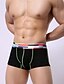 billiga Underkläder för män-Herr Tryck Färgblock Boxerkalsonger Super sexig 1 st. Blå M