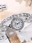 baratos Relógios da Moda-Mulheres Relógio Casual Relógio de Moda Relógio de Pulso Quartzo Prata Criativo Legal Analógico Amuleto Luxo Casual Elegante - Preto Branco