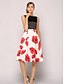 preiswerte Damenkleider-Damen Retro / Anspruchsvoll A-Linie / Swing Kleid Blumen Knielang