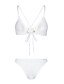 voordelige Bikini&#039;s &amp; Badmode-Dames Eenvoudig Bikini Zwempak Veters Effen Bandje Zwemkleding Badpakken Wit Zwart