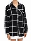 cheap Women&#039;s Blouses &amp; Shirts-Women&#039;s Striped Shirt Daily Shirt Collar Black