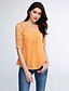 cheap Women&#039;s Blouses &amp; Shirts-Women&#039;s Street chic Plus Size Loose Blouse - Solid Colored, Lace Mesh