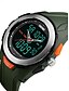 cheap Sport Watches-SKMEI Men&#039;s Sport Watch / Wrist Watch Alarm / Calendar / date / day / Water Resistant / Water Proof Rubber Band Black / Green / LCD / Dual Time Zones / Stopwatch / Two Years / Maxell626+2025