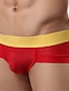 billiga Underkläder för män-Herr 1 st. Kalsong Färgblock Naturlig Ljusblå Vit Svart S M L