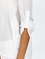 abordables Blusas y camisas de mujer-Mujer Casual / Chic de Calle Camisa, Escote Chino Un Color Blanco M / Otoño