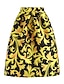 cheap Women&#039;s Skirts-Women&#039;s Going out A Line Skirts - Mixed Color Print High Waist / Loose