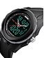 cheap Sport Watches-SKMEI Men&#039;s Sport Watch / Wrist Watch Alarm / Calendar / date / day / Water Resistant / Water Proof Rubber Band Black / Green / LCD / Dual Time Zones / Stopwatch / Two Years / Maxell626+2025