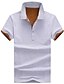 baratos Pólos para Homem-Homens Polo Fashion, Estampa Colorida Algodão Colarinho de Camisa