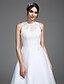 cheap Wedding Dresses-Wedding Dresses A-Line Jewel Neck Sleeveless Court Train Satin Bridal Gowns With Ruched Appliques 2024